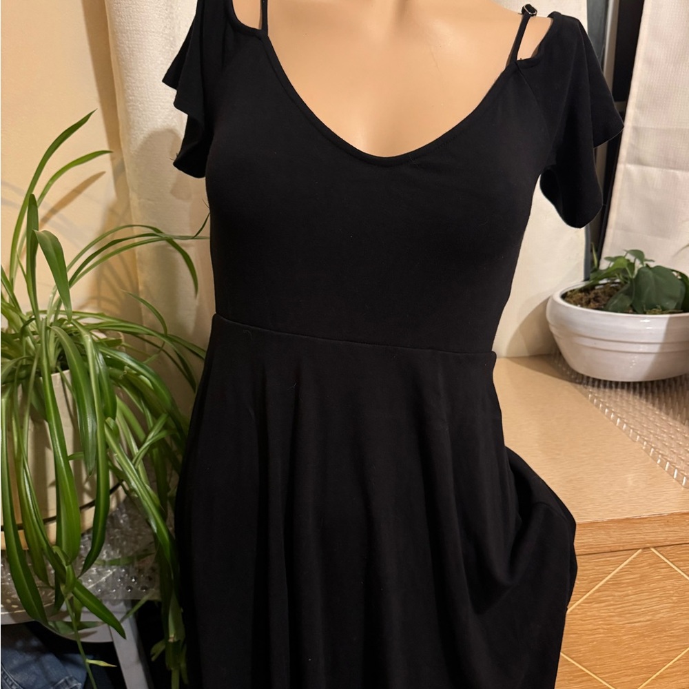 Lulus black off the shoulder dress